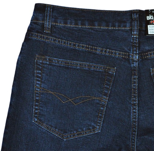 Spodnie męskie dżinsowe jeans Big More BM002 L36 pas 82 cm 32/36