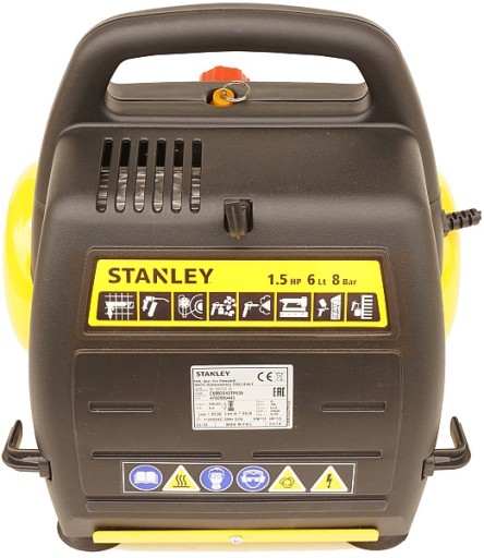 STANLEY COMPRESSOR COMPRESSOR 6L 8 BAR + НАБОР из 6 предметов.