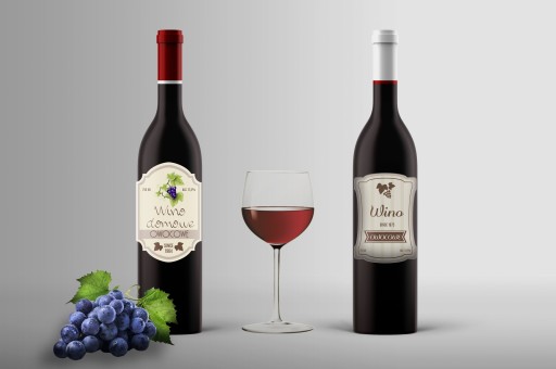 Этикетки HOME WINE 6 шт. коричневые этикетки.