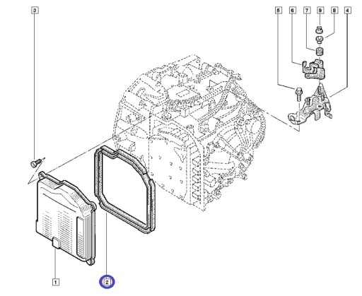 ПРОКЛАДКА ЭЛЕКТРОМАГНИТНОГО КЛАПАНА ТРАНСМИССИИ RENAULT AUTOMAT DP0