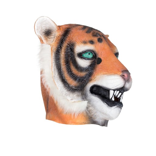 Профессиональная латексная маска TIGER голова тигра