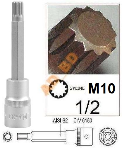 Klucz trzpieniowy SPLINE M10 100 mm YATO YT-04353