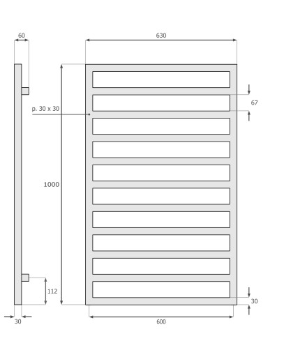 для ванной комнаты DECORATIVE 100x63 PORTO WHITE STR-PE