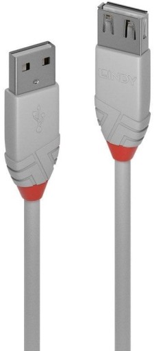 KABEL PRZEDŁUŻACZ USB 2.0 TYP A LINDY 36710 0,2M