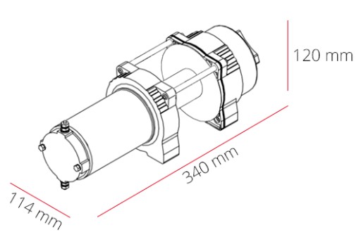 Dragon 4500lbs Electric Winch 2.2t/4,4Tons