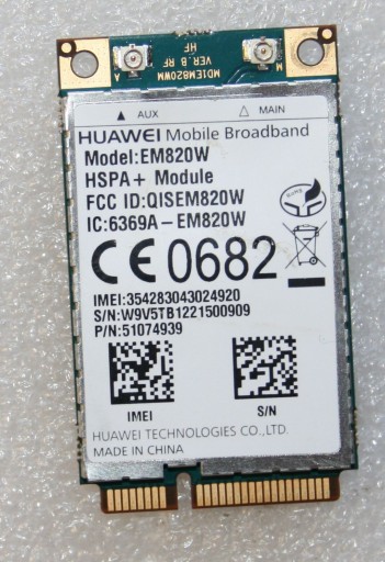 Б/у карта Huawei WiFi + UMTS 3G модем EM820W