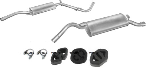 Глушители SKODA FELICJA 1.6 CENTER END SET