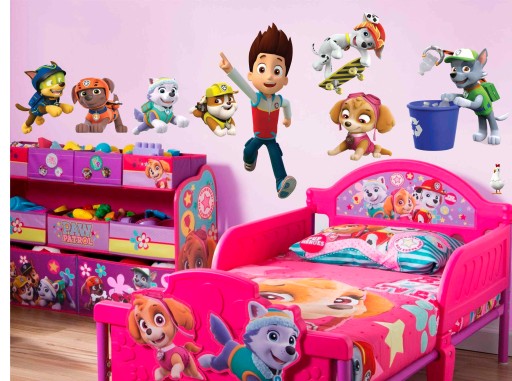 Наклейка на стену PAW PATROL Mega Package с Райдером