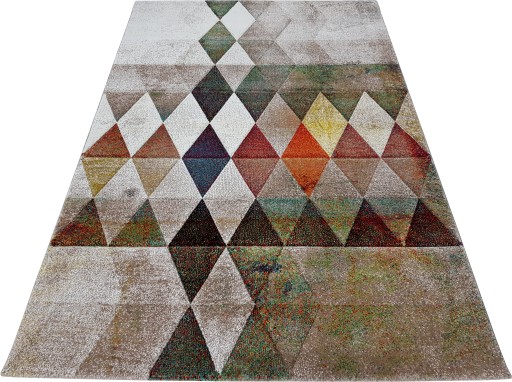 Dywan BELIS ESSENCE 3D 200x290 TRÓJKĄTY ROMBY beż