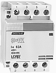 МОДУЛЬНЫЙ КОНТАКТОР 63А КАТУШКА 230 В 4 КОНТАКТА 3-ФАЗНЫЙ LC