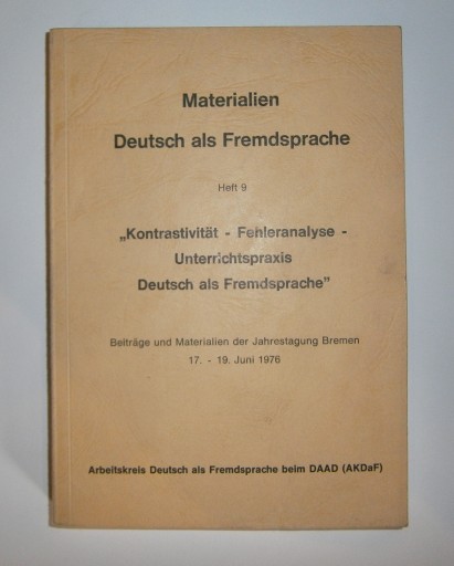 Materialien Deutsch als Fremdsprache вес 9