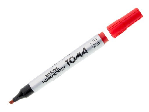 TOMA RED MARKER ОБРЕЗАННЫЙ НАКОНЕЧНИК БЫСТРОСУХАЮЩИЙ