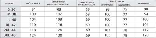 Edora komplet medyczny żakiet+spodnie rurki S