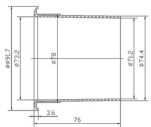 TUBE TUNE TUNNEL BASSREFLEX HD-22 размеры 76-78-71