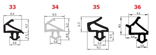 ALUPLAST S-1559 A Уплотнители окон