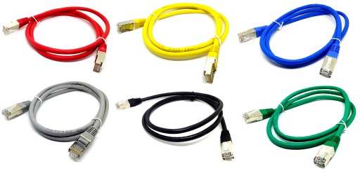 Патч-корд экранированный RJ45 FTP CAT.6 10м цветной