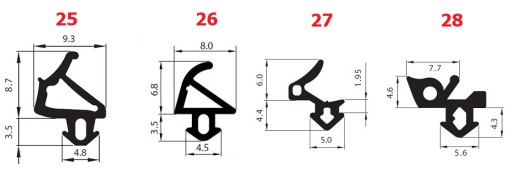 Уплотнители оконные S-1113