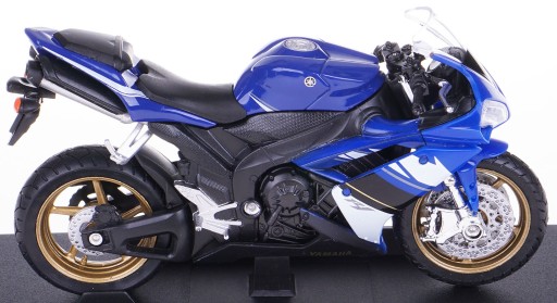 МЕТАЛЛИЧЕСКАЯ МОДЕЛЬ МОТОЦИКЛА YAMAHA YZF-R1 WELLY 1:18