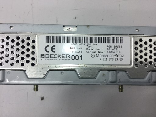 ТЮНЕР BECKER A2118702489 MERCEDES SLK W171 R171