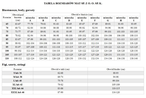 Biustonosz Mat Patrice M-0199/11 push-up 65G