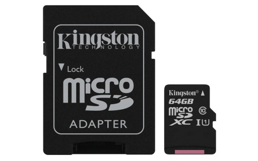 КАРТА KINGSTON MICRO SD 64 ГБ cl10 UHS + SD-READER