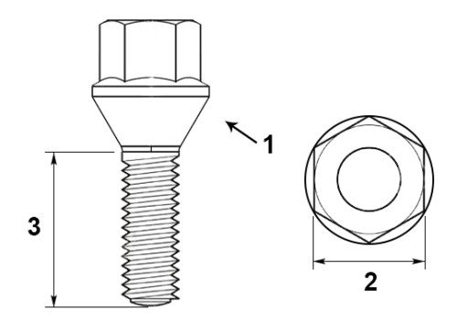 винты узкий винт M12x1,25x24 Ключ TORX Варшава