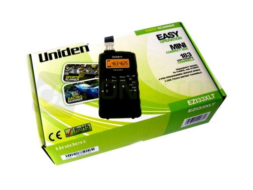 Uniden EZI 33 XLT AIR-диапазон/FM/VHF/UHF-сканер