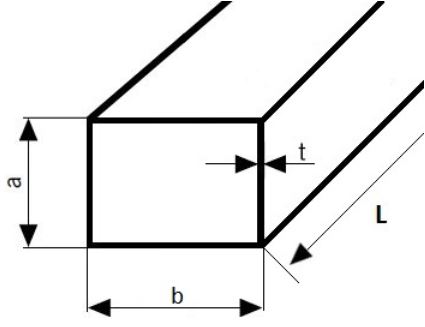 Profil stalowy zamknięty 100x80x4 długość 2000mm