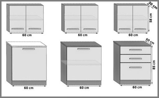 Кухонная мебель COUNTERTOP GLOSS комплект кухонной мебели