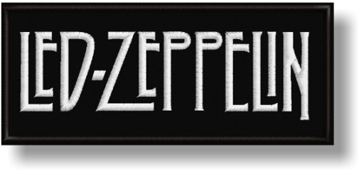 Нашивка Led-Zeppelin с термовышивкой 115х50мм