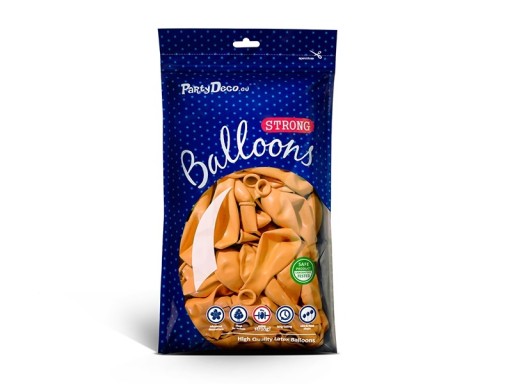 BALONY POMARAŃCZOWE pastelowe mocne duże 30 cm 14 cali 100 szt do girland