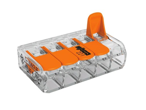 SZYBKOZŁĄCZKA WAGO UNIWERSALNA 5x0,2-4mm² 25szt
