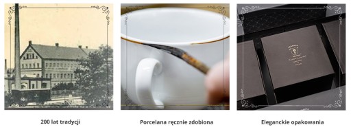 PORCELANA biała kwadrat - zestaw do kawy 6/12 Ceramika Tułowice OUTLET -50%