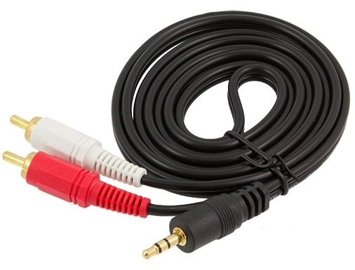 KABEL MINI JACK 3,5mm - 2xRCA CINCH AUX JACK-CINCH