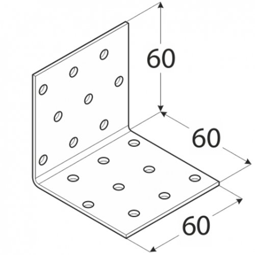 КМ4 РАЗЪЕМ МОНТАЖНЫЙ УГЛОВОЙ 60x60x60 10 шт.