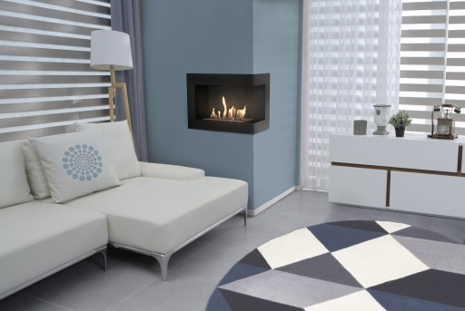 BIOKOMINEK TUV narożny DELTA prawa 1200x280 czarny