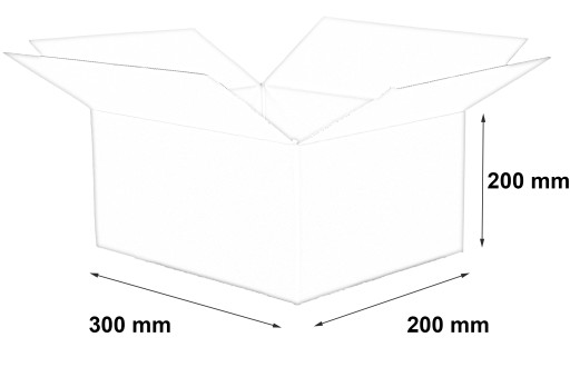 КОРОБКА 300x200x200 мм КАРТОН 400г 100 шт.