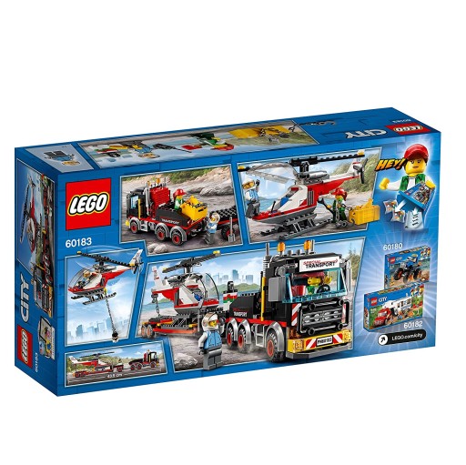 LEGO CITY 60183 ТЯЖЕЛЫЙ ГРУЗОВОЙ ТРАНСПОРТ