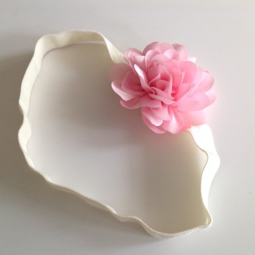 Цветочная полоса Ecru+Pink 35CM-54CM крещение