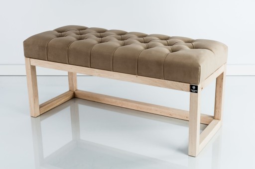 75 Producent Ławka Pikowana Cappuccino EMRA WOOD