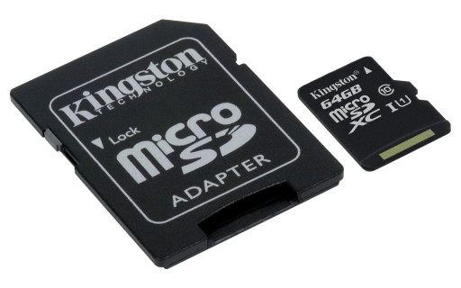 КАРТА KINGSTON MICRO SD 64 ГБ cl10 UHS + SD-READER