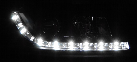 Seat TOLEDO 1M 99-04 LAMPY reflektory BLACK LED H1