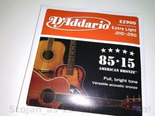 Струны D'Addario для акустической гитары — прямо из США.