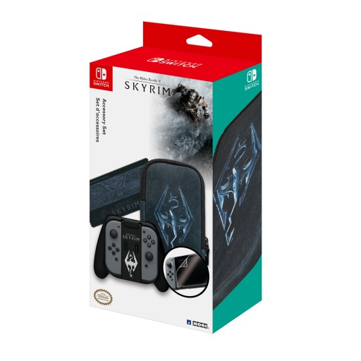 HORI SWITCH Skyrim Starter Kit - Etui, ściereczka, folia na ekran i grip