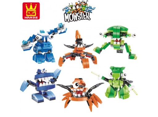 KLOCKI MONSTER W JAJKU POTWORY