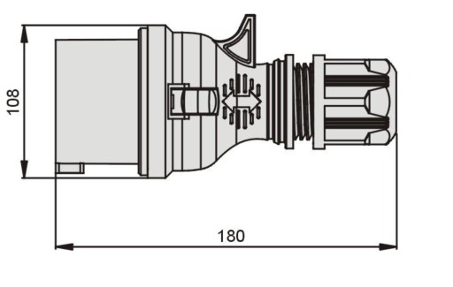 5P 32A IP44 Резиновая заглушка Портативная сила