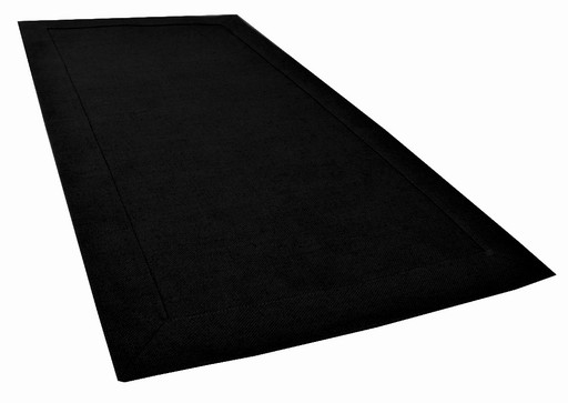 Bieżnik CZARNY PŁÓCIENNY 40x80 bawełna Justyna