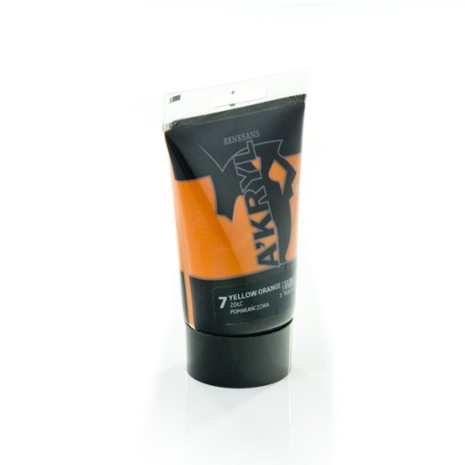Farba akrylowa 100ml Renesans-7.ŻÓŁĆ POMARAŃCZOWA