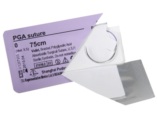 Nić nici chirurgiczne szwy PGA 2 45mm okrągła obła