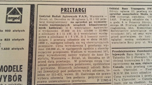 «ЖИЦЕ ВАРШАВЫ» с четвертого квартала 1959 г.